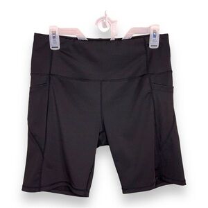 1X FITTED BIKER SHORTS STRETCH PULL ON ATHLETIC ACTIVEWEAR